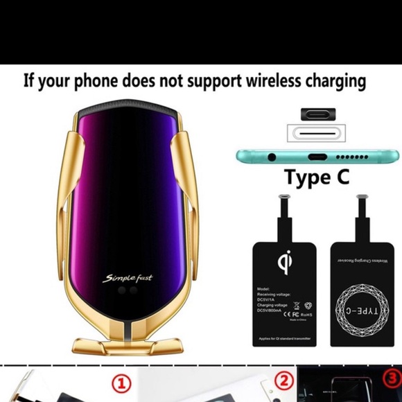 Wireless fast car charger mount - Picture 3 of 3
